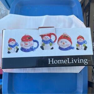 Christmas kitchen porcelain serving ware 3 different kinds in boxes